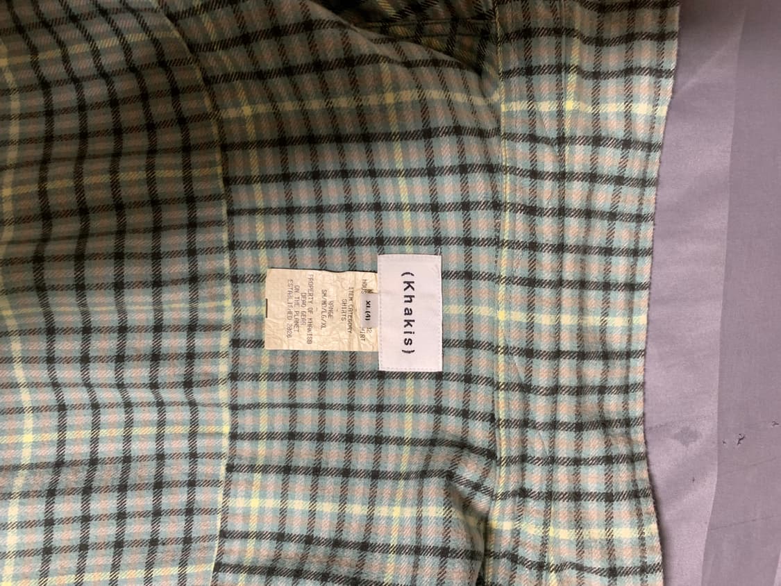 카키스 체크셔츠 상품이미지6