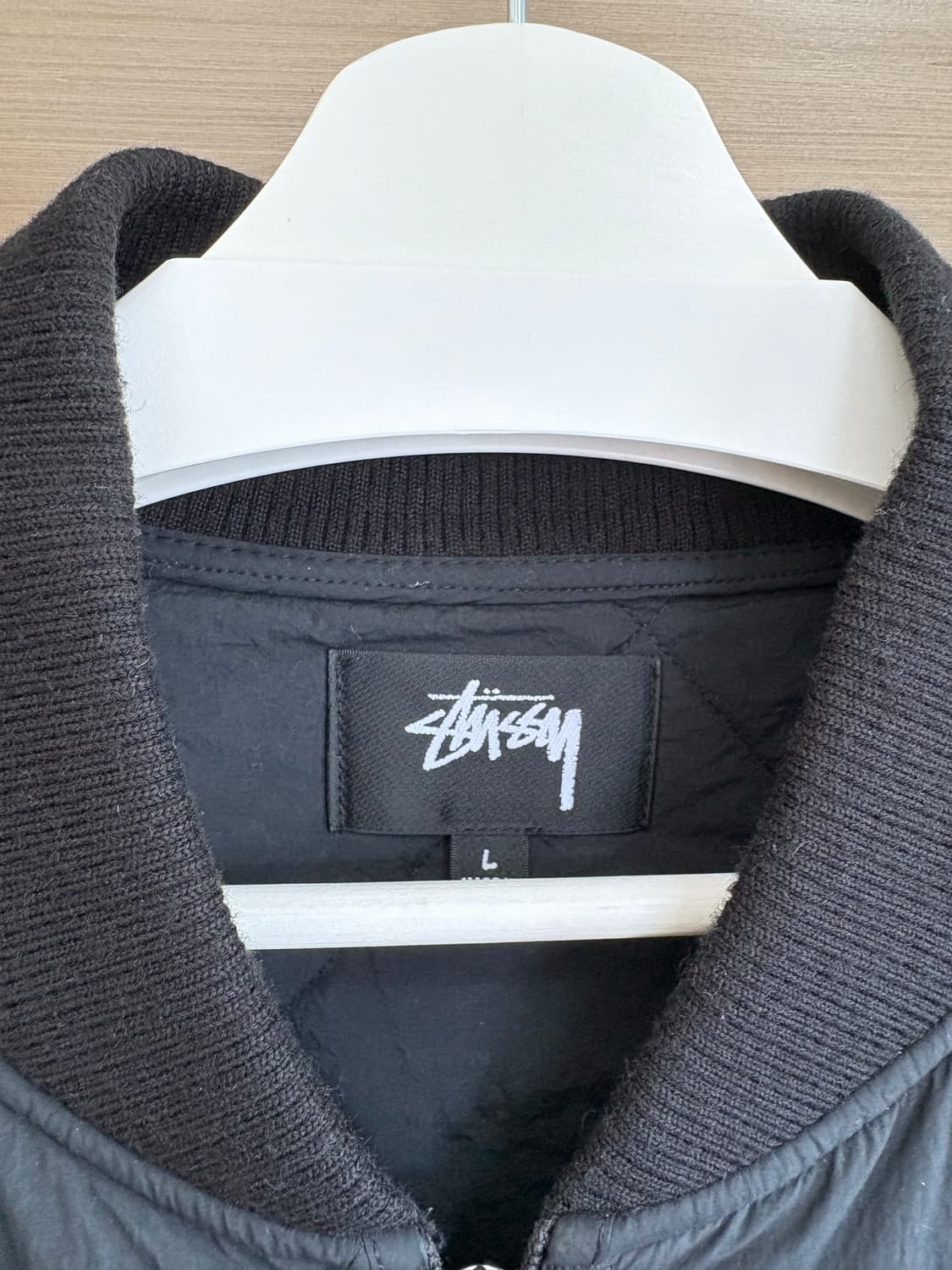 스투시 퀼티드 라이너 자켓 블랙 L 상품이미지7