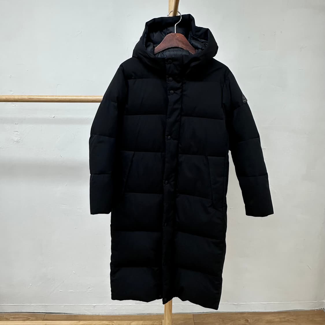 코오롱스포츠 여성 거위털 롱패딩 점퍼 블랙 90 JS20 상품이미지1