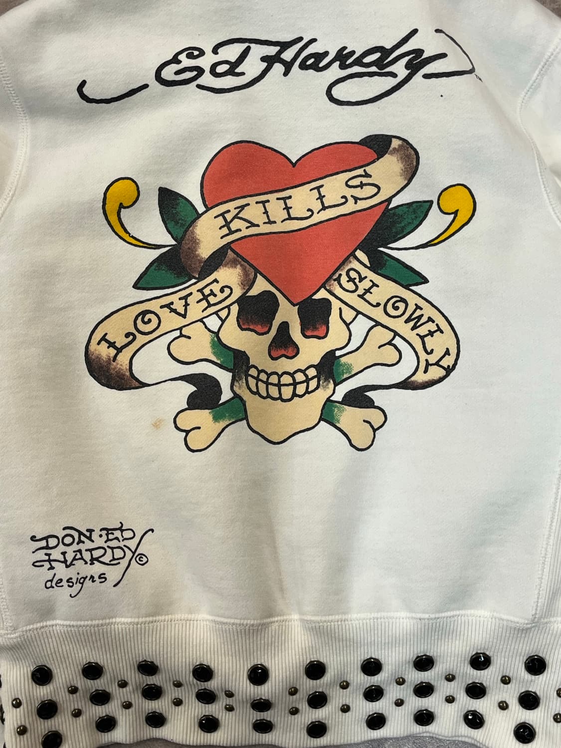 에드하디 큐빅 올드스쿨 타투 퍼 후드집업 아이보리 #csz2073 상품이미지7