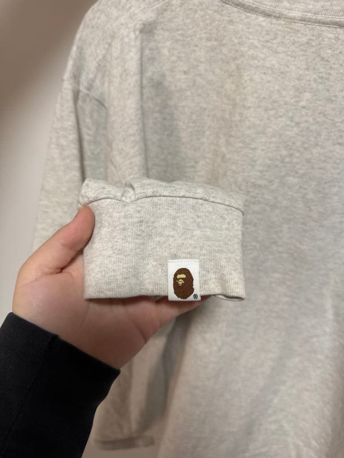 베이프 컬리지 로고 롱 슬리브 티셔츠 상품이미지3