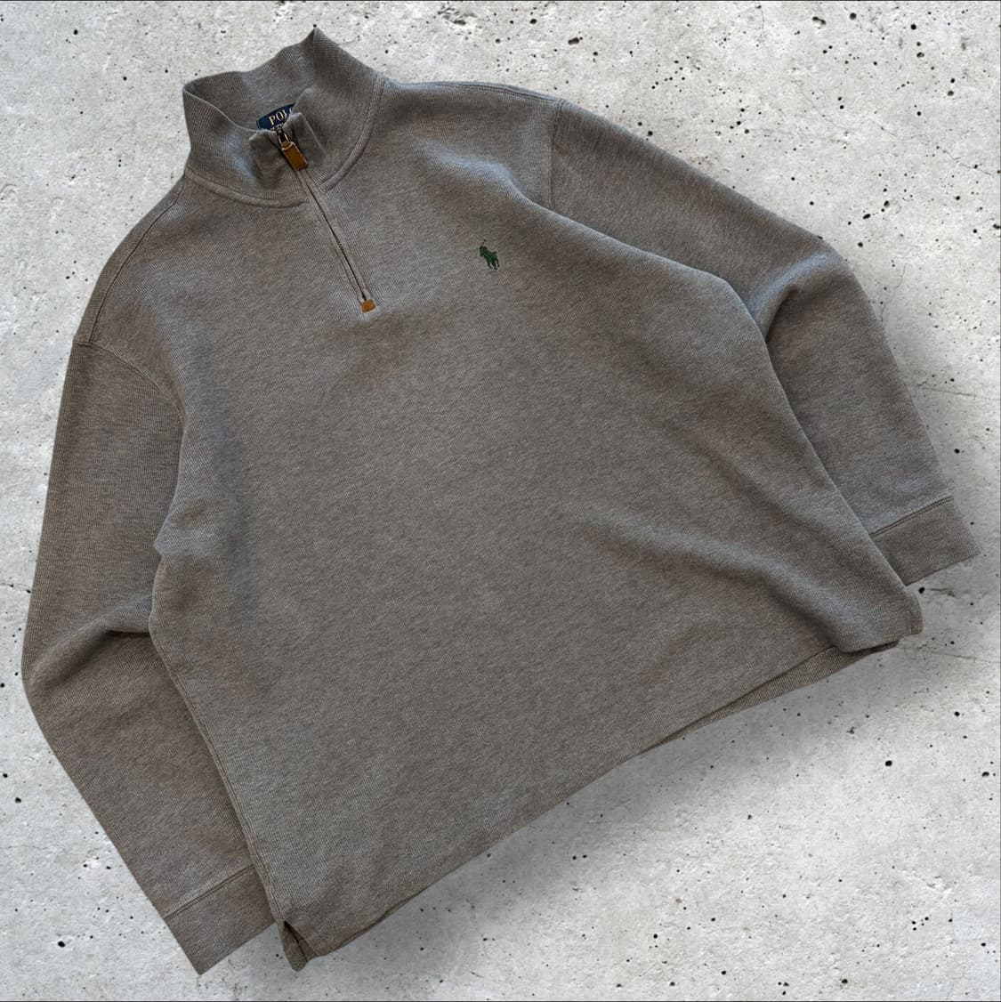 [L] 폴로 랄프로렌 반집업 하프넥 맨투맨 딥그레이 D310 상품이미지1