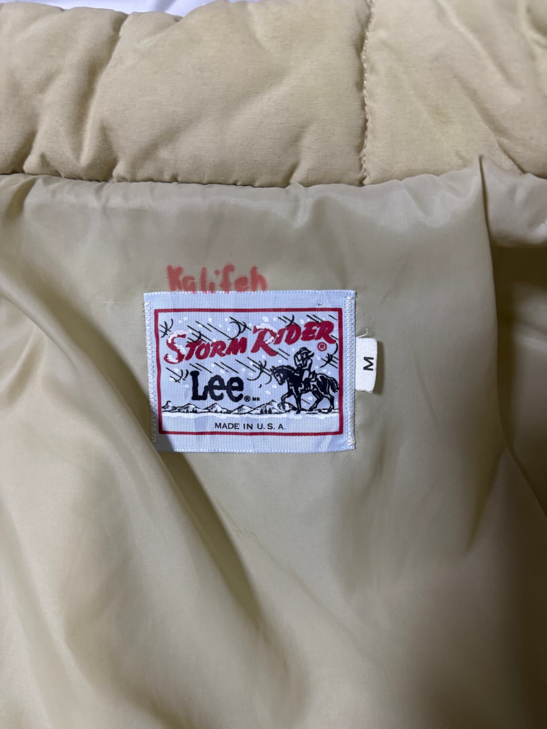 70s usa lee 스톰라이더 웨스턴 요크 나일론 패딩 상품이미지5
