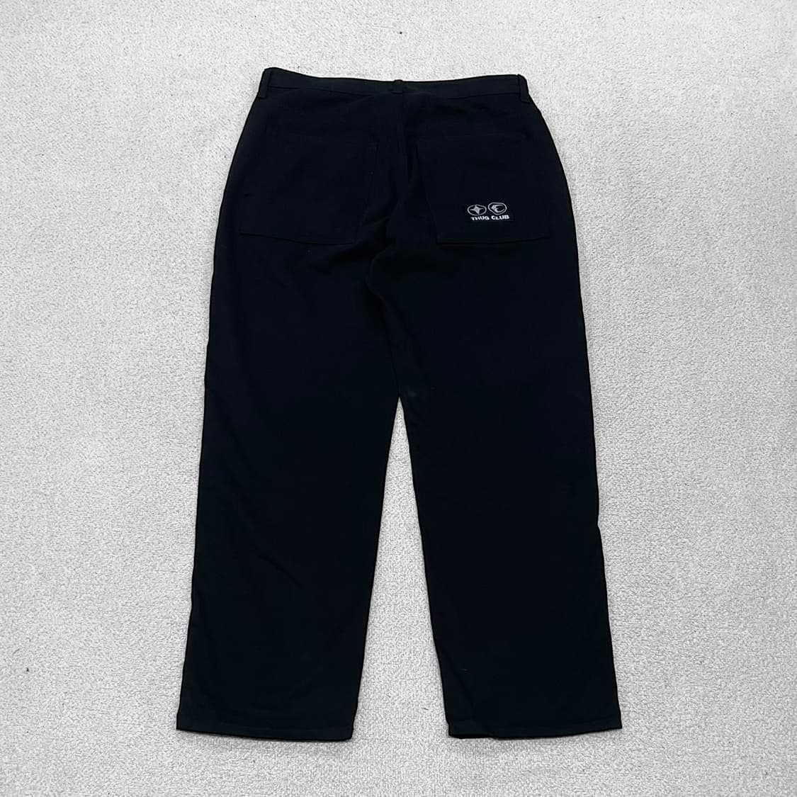 떠그클럽 Thug club 떠그 코튼 팬츠 블랙 상품이미지2