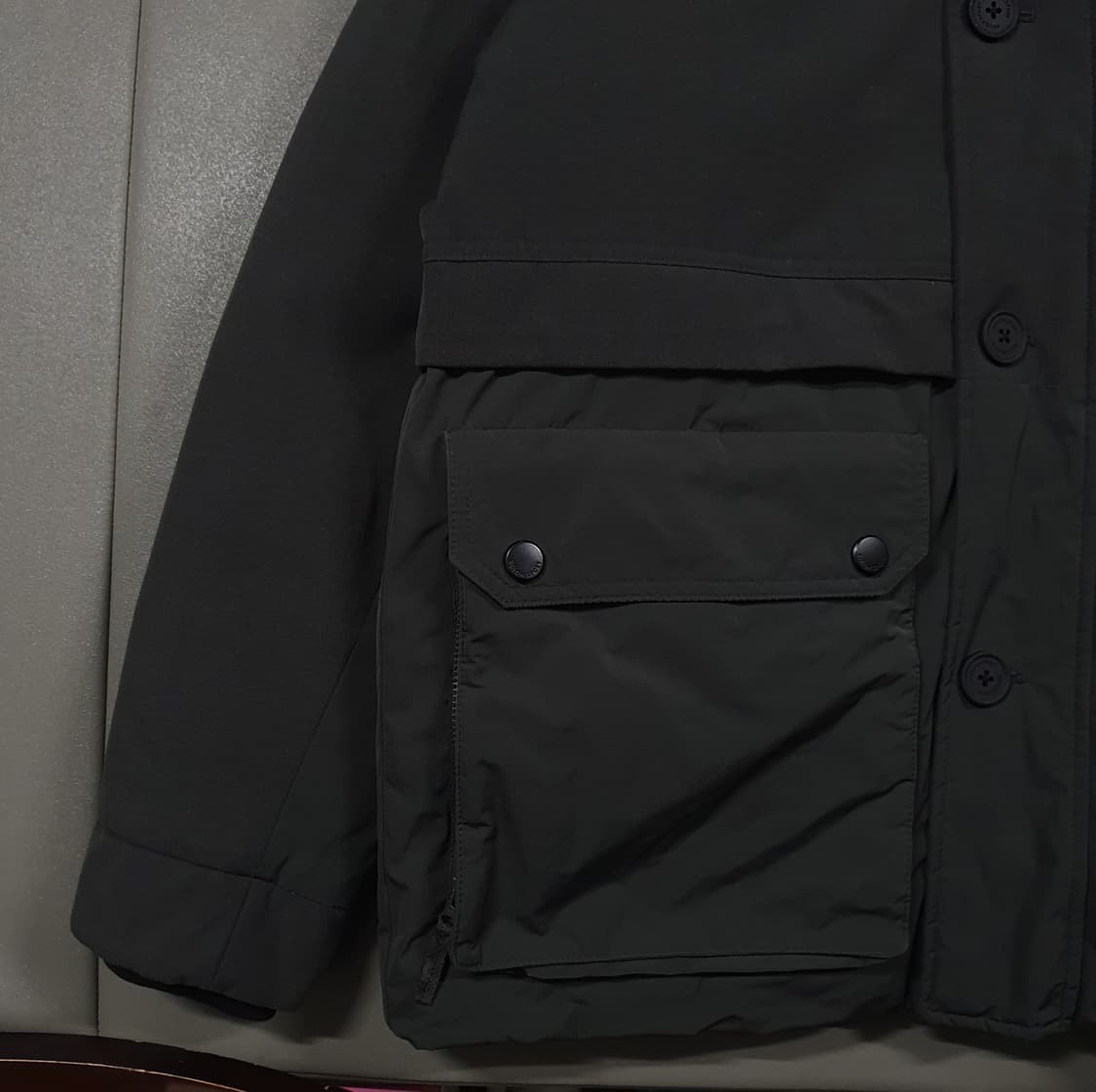 코오롱스포츠 신형 20FW 아웃포켓 구스다운 파카 아웃랜더 패딩 카키 L 상품이미지4