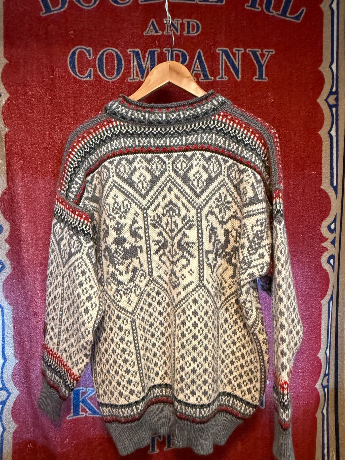 Dale of Norway 노르딕 패턴 울 니트 (M) 상품이미지6