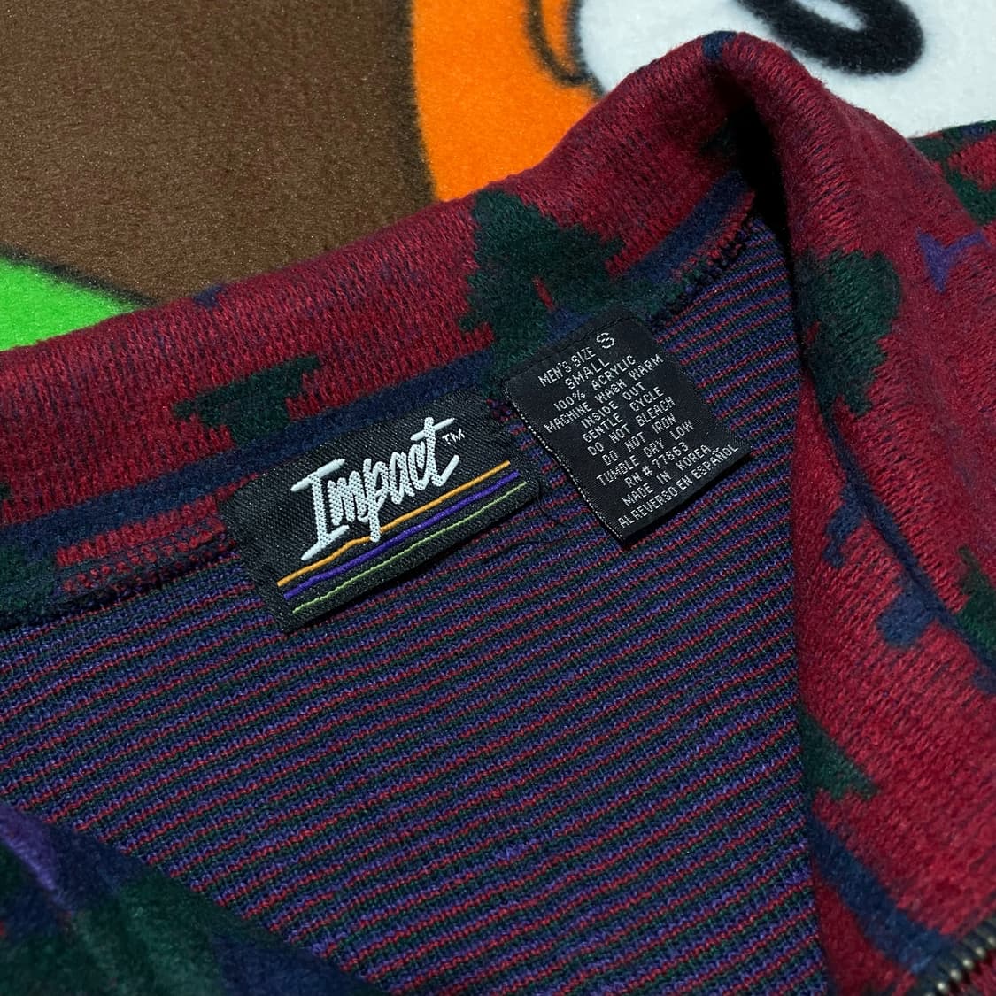 인디언 패턴 하프집업 니트 상품이미지5