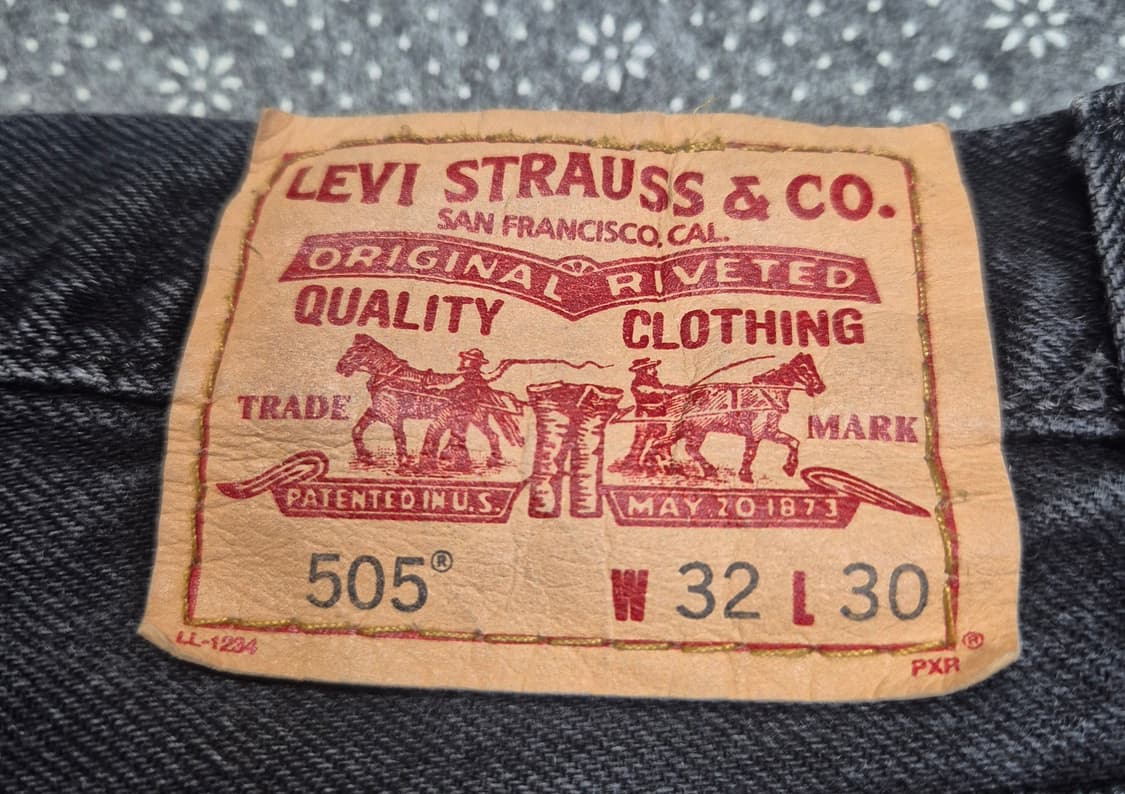 [32]리바이스 505 블랙 -676 상품이미지3