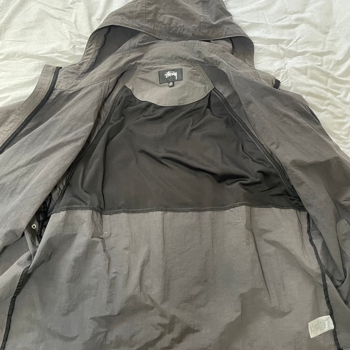 스투시 웨이브 다이 비치 쉘 자켓 블랙 상품이미지4