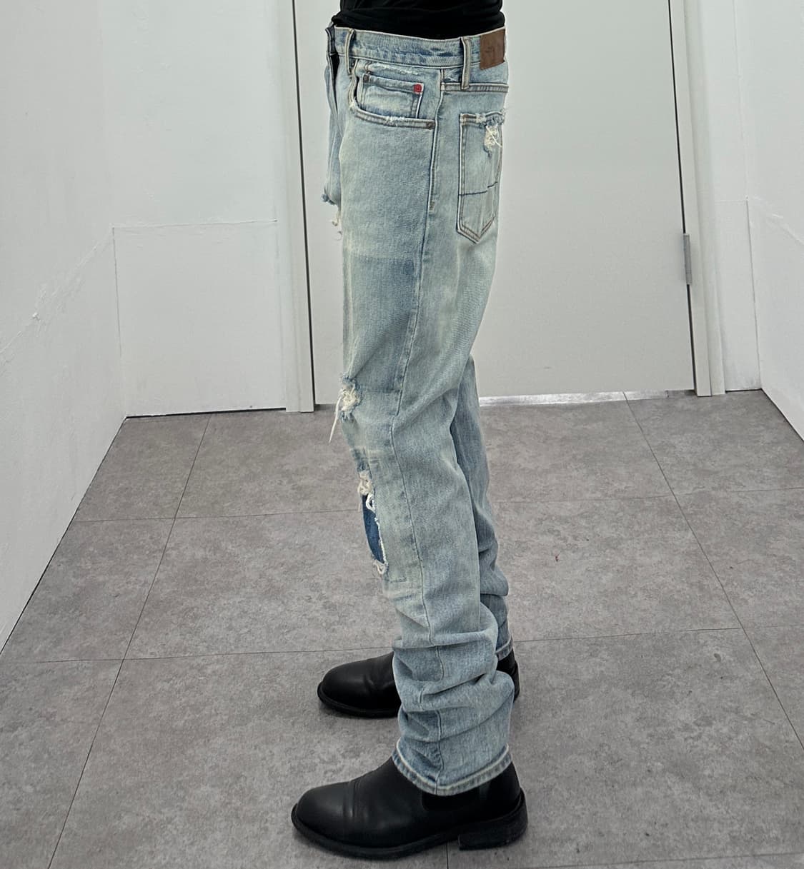 Gap Distressed Patchwork Denim Jeans 상품이미지3
