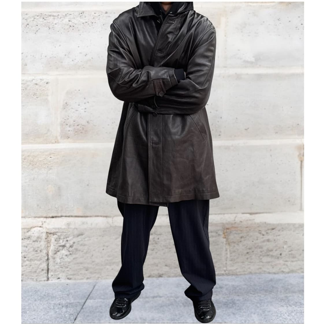 Balenciaga Trench Leather coat 상품이미지1