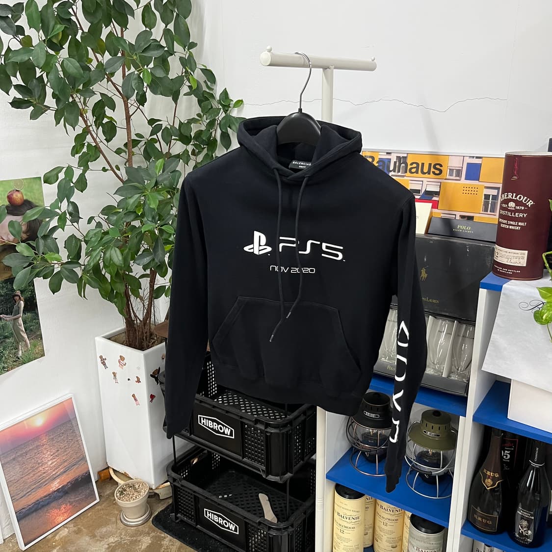 발렌시아가 x PS5 우먼 스웻후드 S  상품이미지1