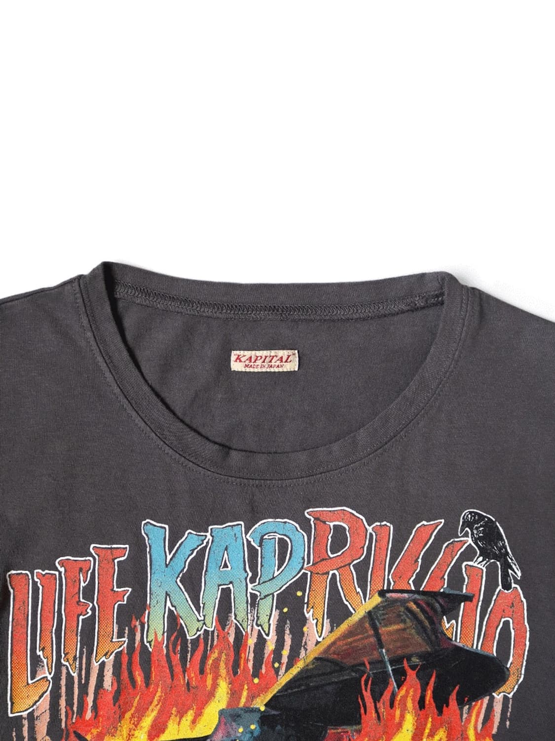 KAPITAL 캐피탈 20/-천연지 크롭트 T 상품이미지4