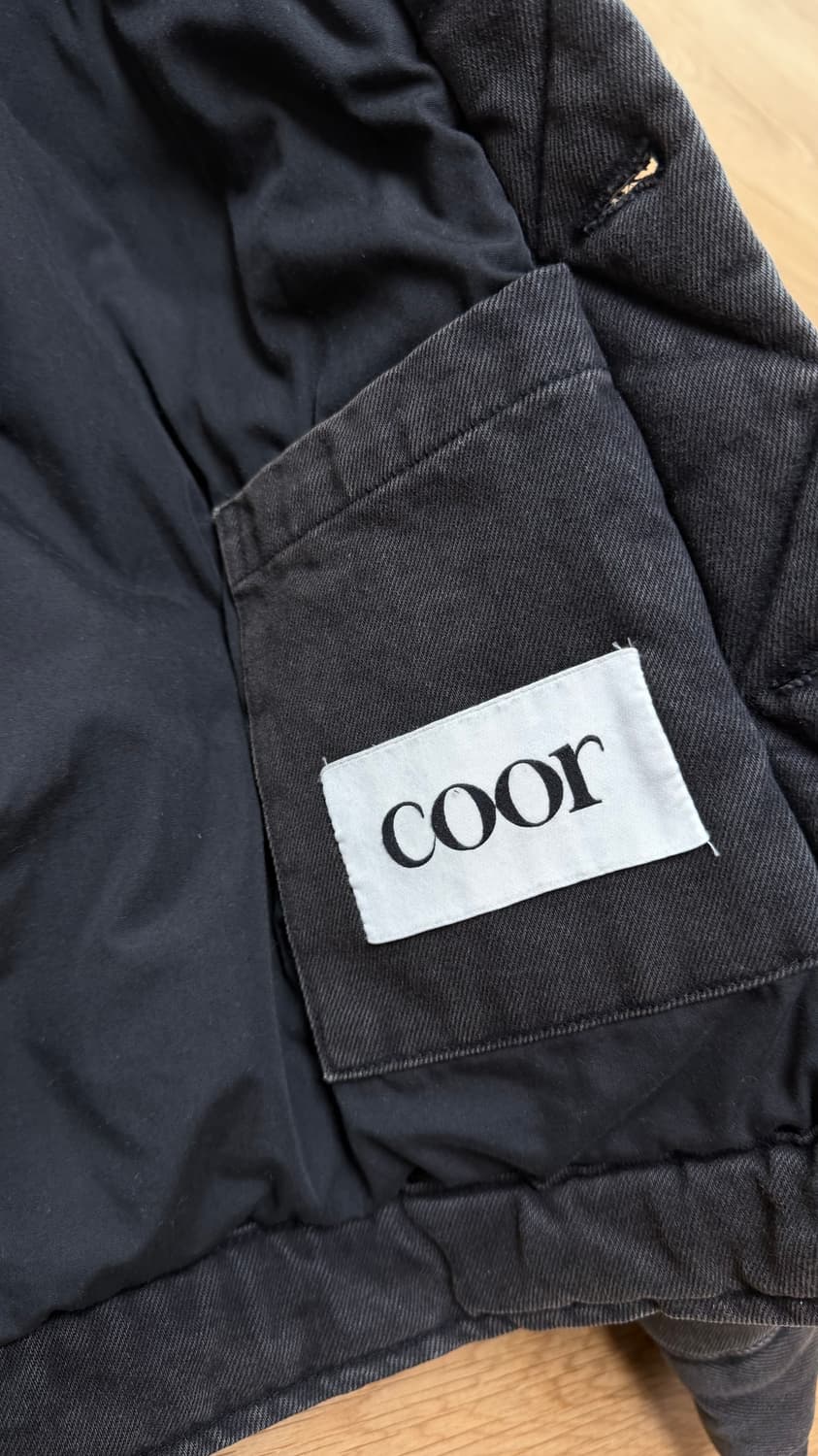 쿠어 머드 다잉 패디드 데님 자켓 CXE4DJ01K 상품이미지4