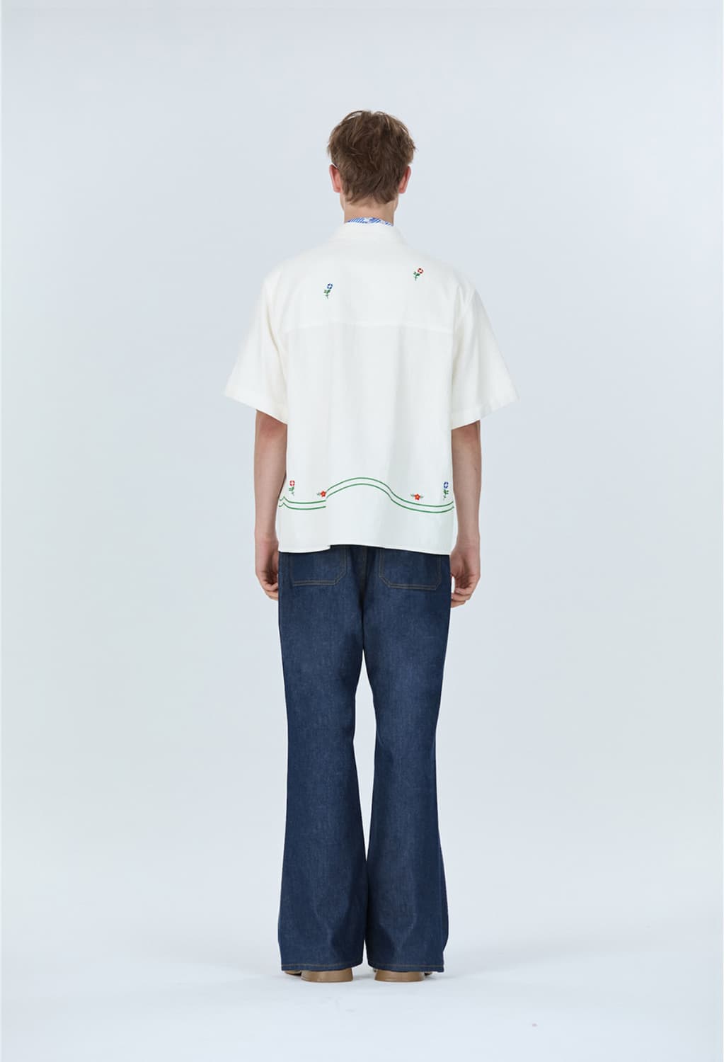 (삽니다)(m) STU Flowery Embroidery Shirt 상품이미지4