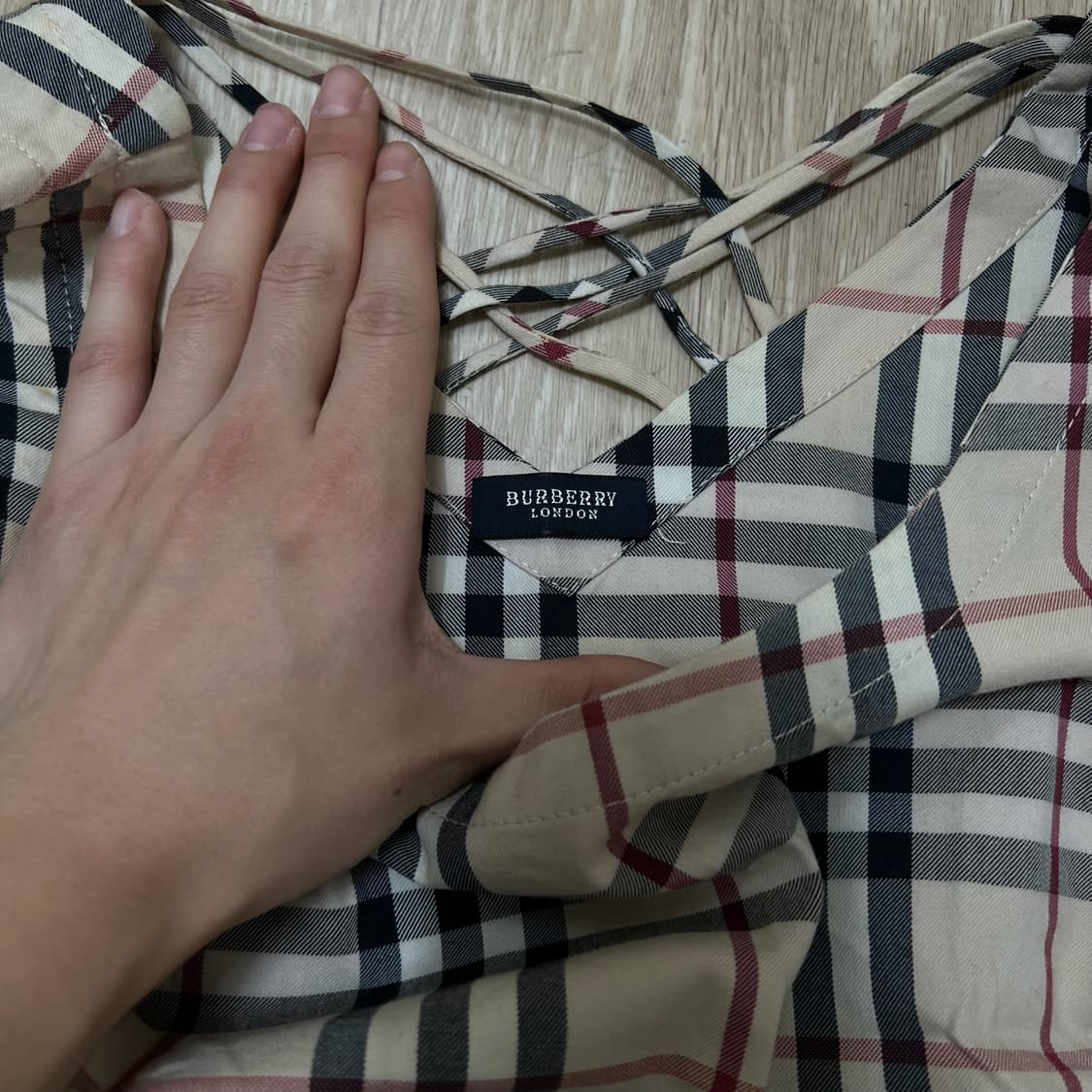 버버리 런던 여성 노바체크 원피스 M  상품이미지6
