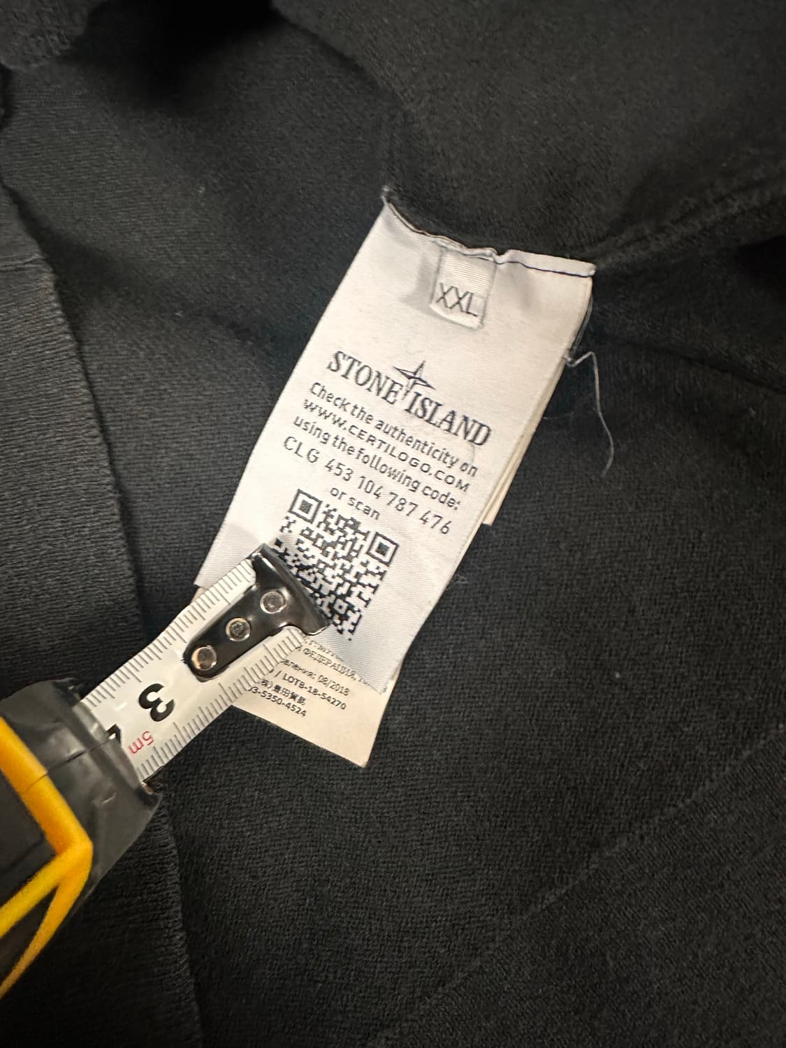 (XXL)스톤아일랜드 와펜 커프스 니트 블랙 상품이미지8