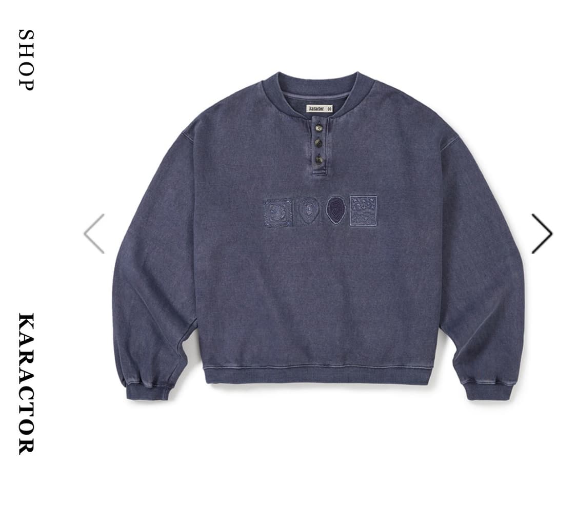 karactor Symbolic Button Sweatshirt  상품이미지1