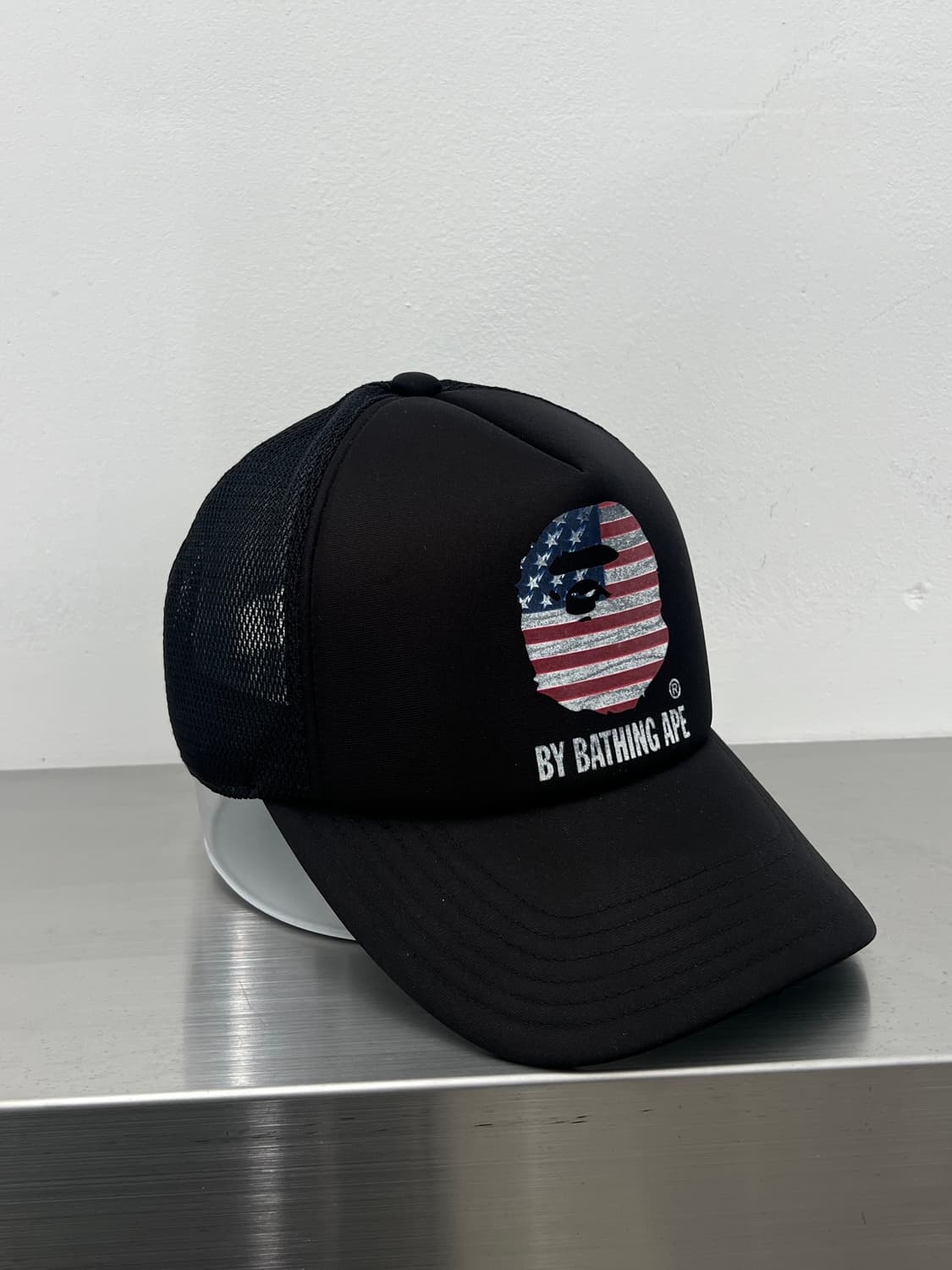 베이프 성조기 빅사루 메쉬캡 상품이미지2