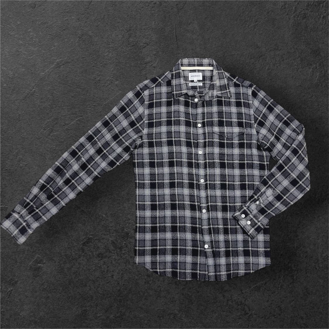 Norse Projects 울 체크 셔츠 M 상품이미지4