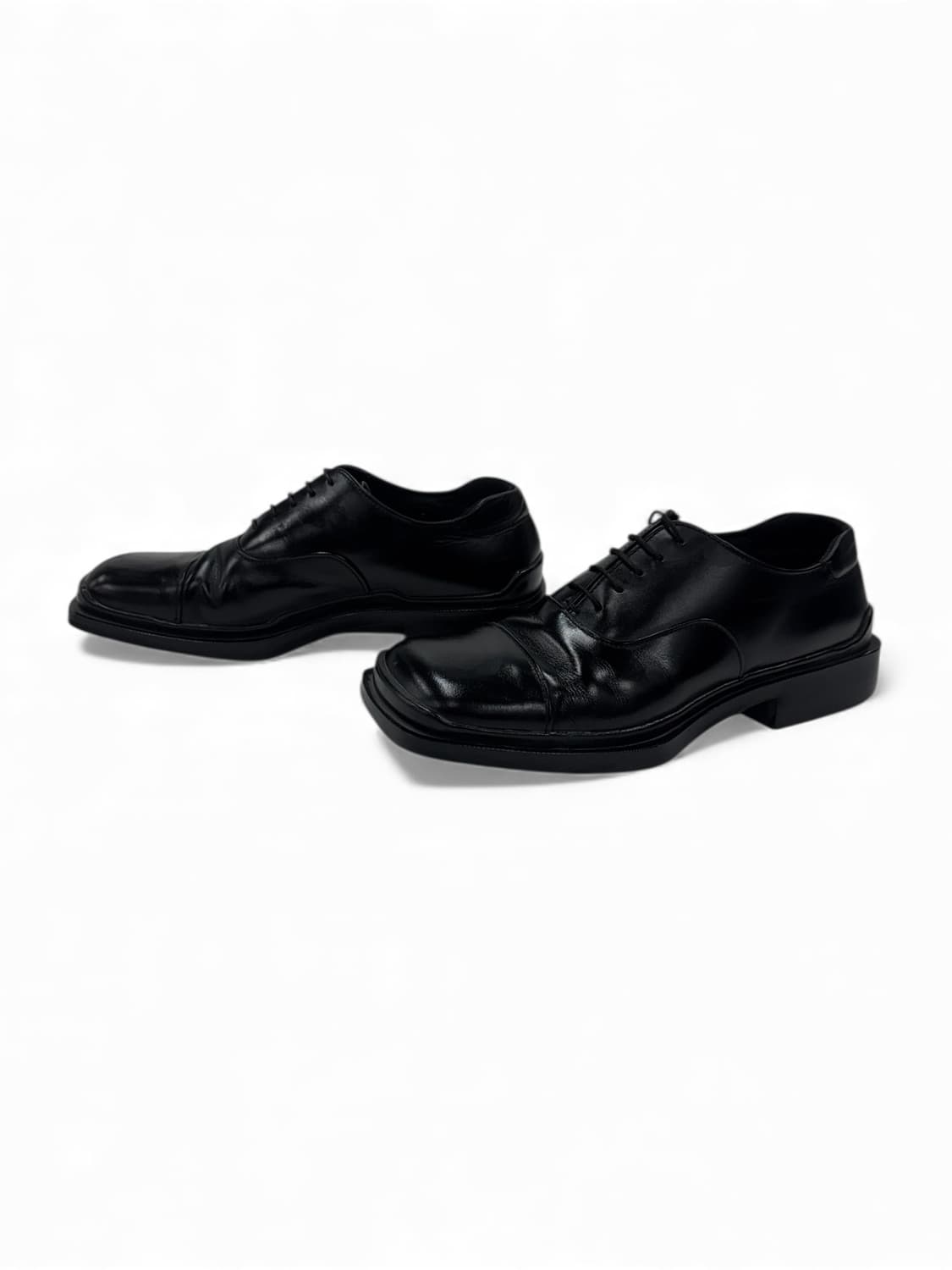 00s Prada Square Derby Shoes 상품이미지5