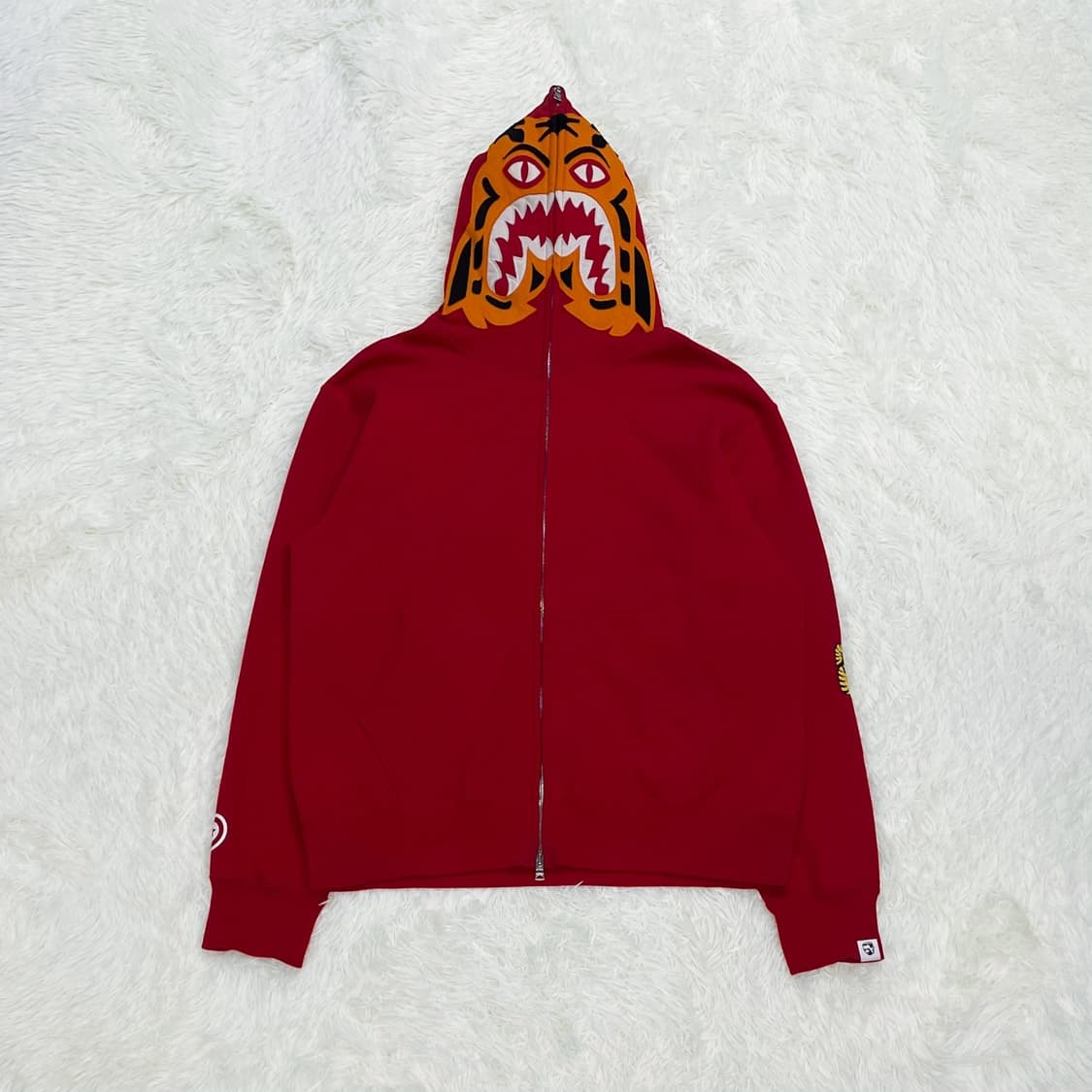 베이프 Bape 타이거 풀 후드집업 레드 상품이미지2