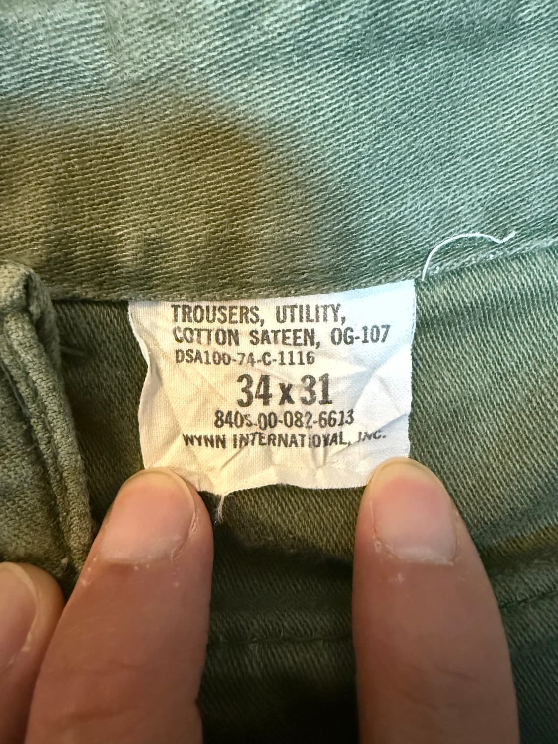 70s 오리지널 og-107 퍼티그 팬츠 상품이미지3