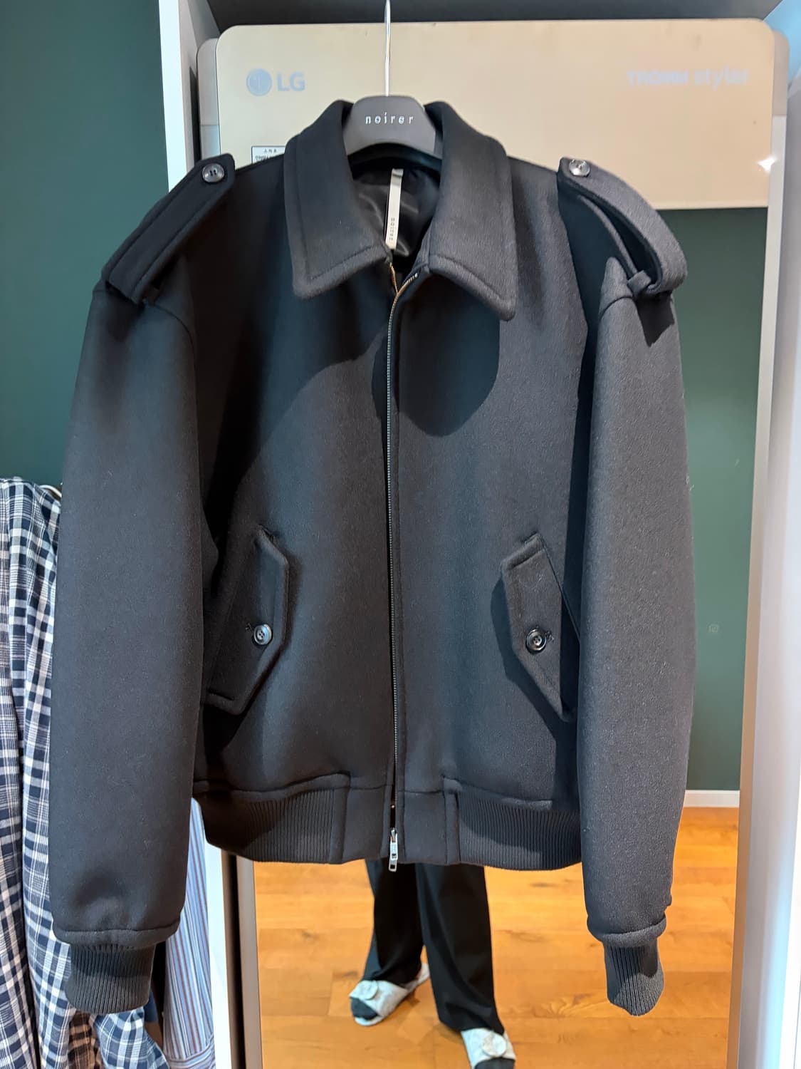 노이어 헤비 울 오버핏 블루종 52 (새상품) 상품이미지1