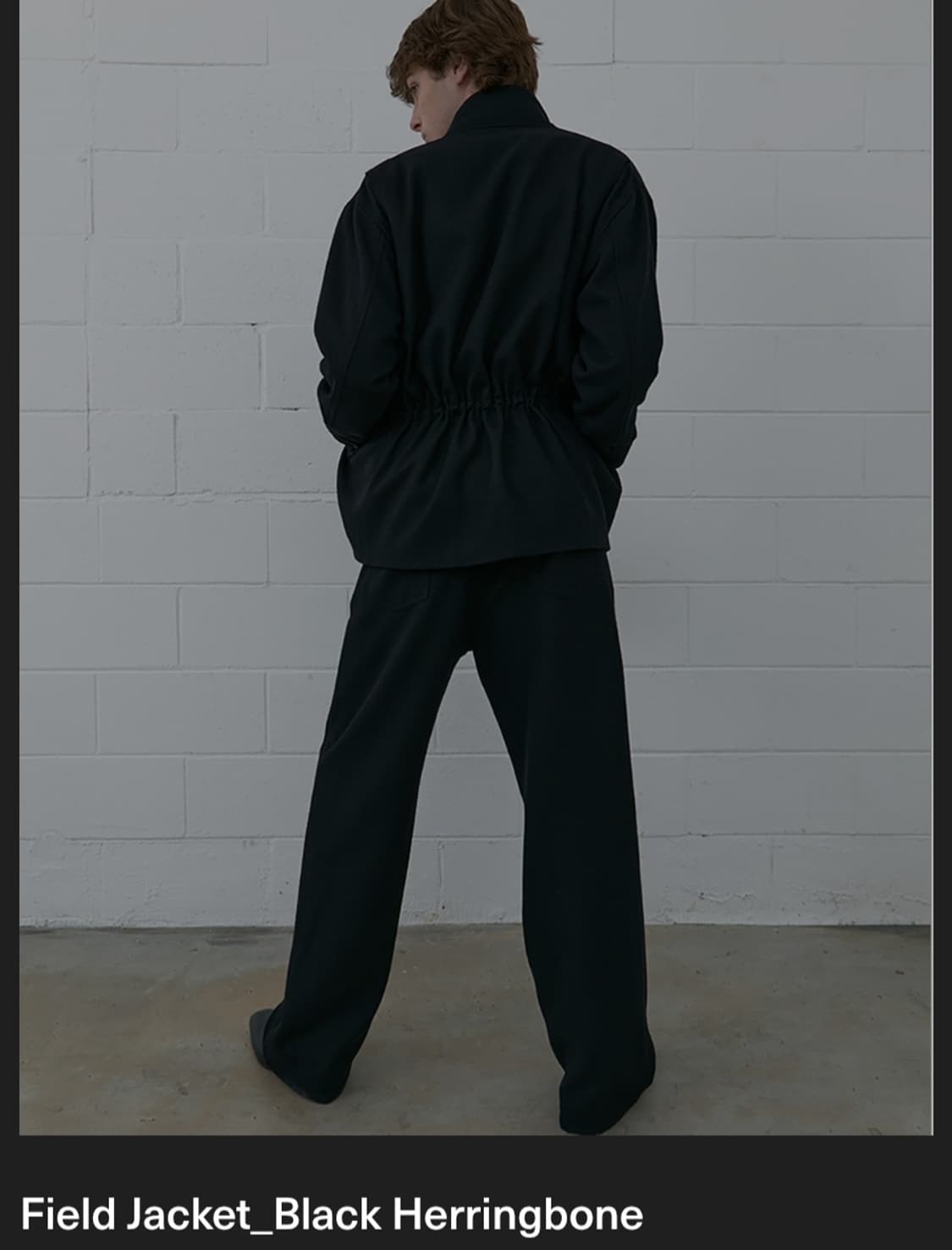 아이엘(Aieul) 필드 자켓 블랙 해링본 상품이미지3