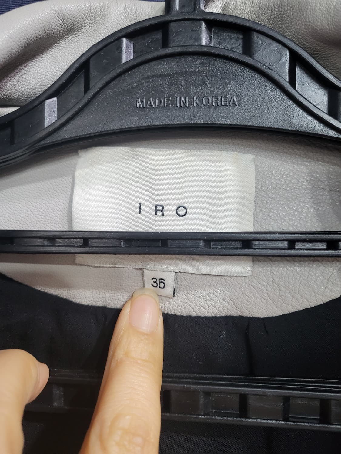 이로 양가죽 니트자켓 상품이미지8