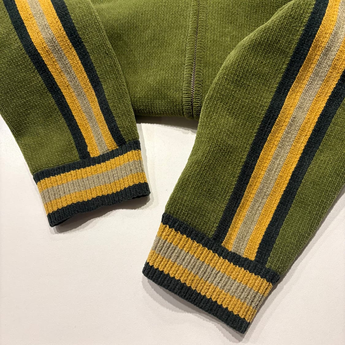 [L] 디스이즈네버댓 그린 올리브 니트 집업 자켓 C704 상품이미지7