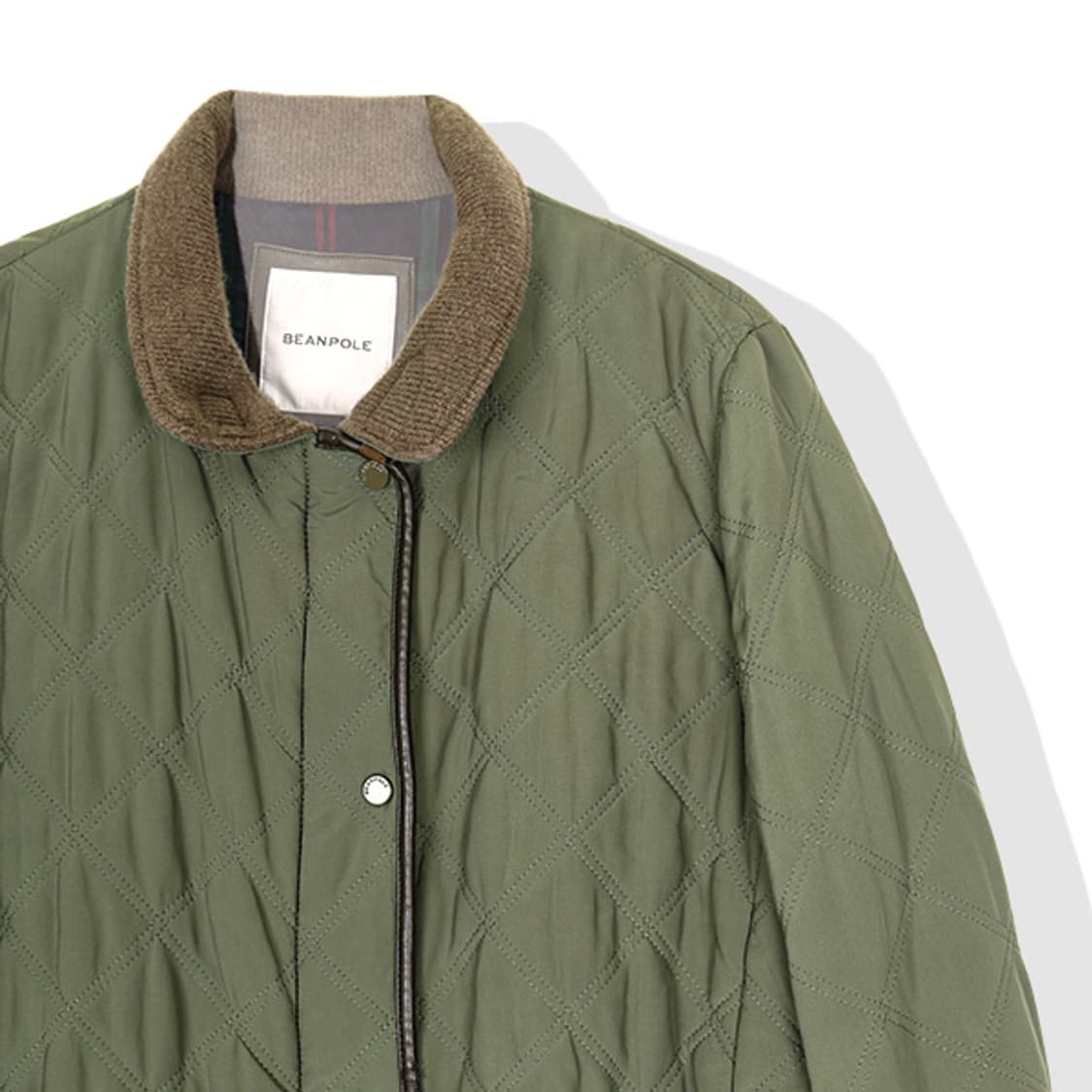 빈폴 Sheepskin 트림 퀄트 자켓 (M) 상품이미지3