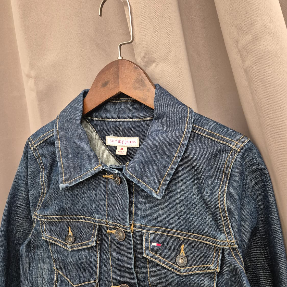 타미 진스 크롭 데님 자켓 M 상품이미지2