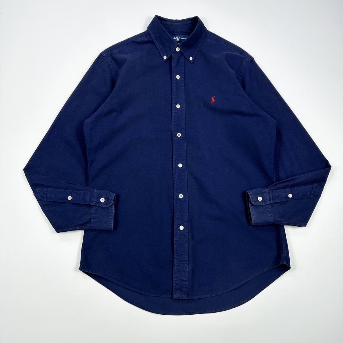 폴로 랄프로렌 포니 커스텀 핏 네이비 셔츠 (M) 상품이미지2