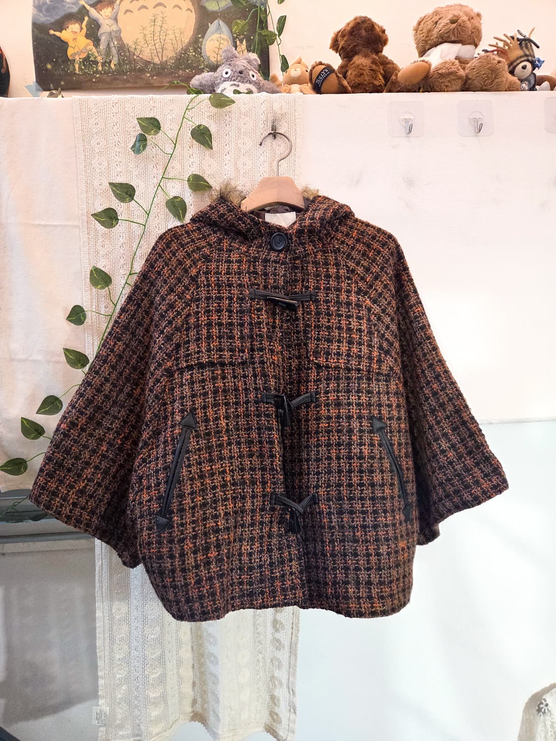 OLIVE DES OLIVE 토글 버튼 케이프 코트 상품이미지1