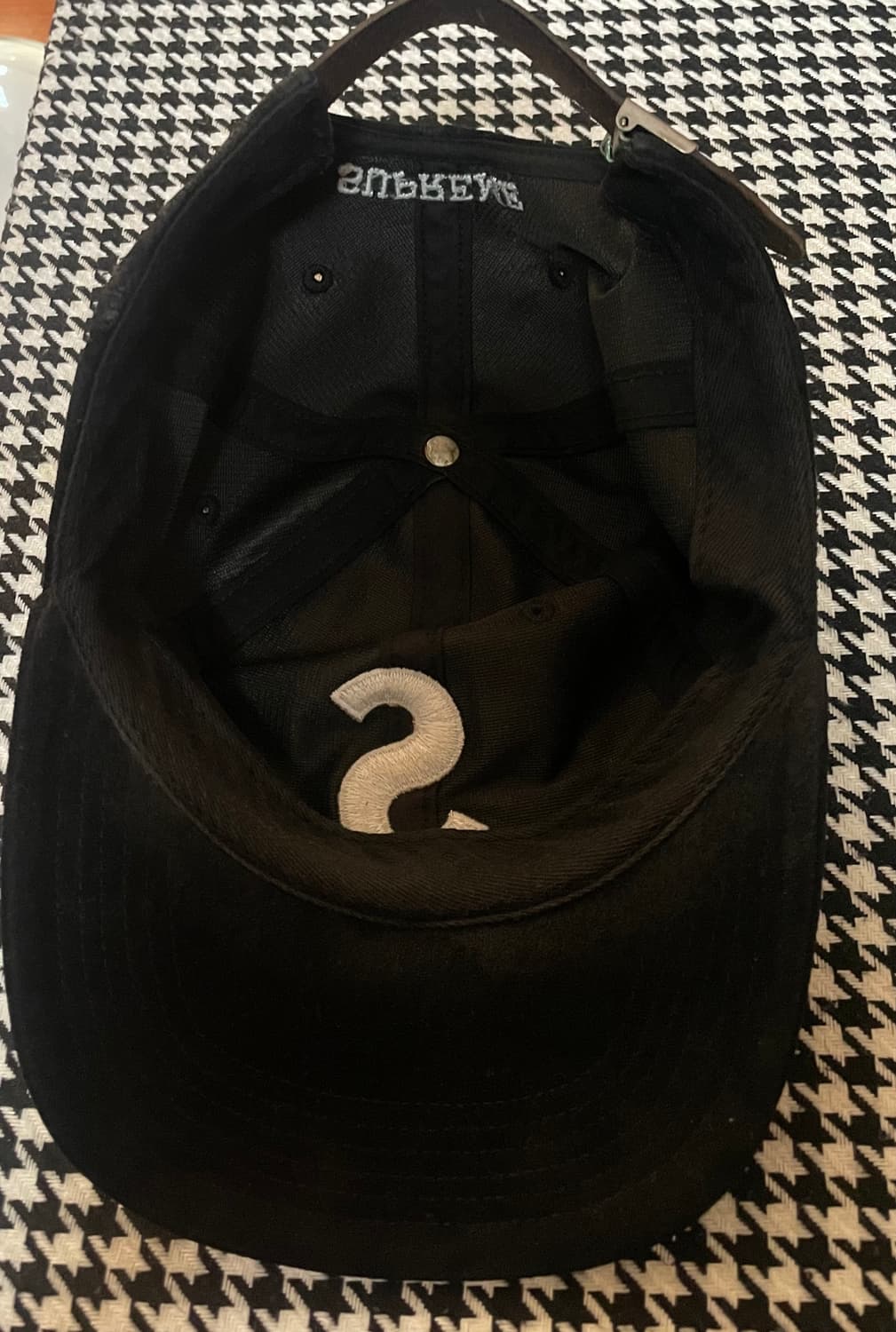 슈프림 벨벳 S logo cap 상품이미지3