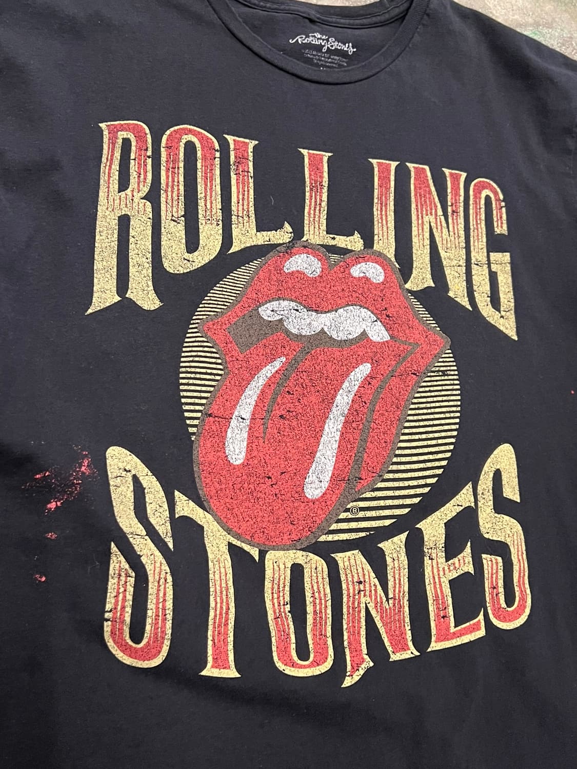 [XL] 롤링스톤즈 밴드티 오피셜 머천다이즈 반팔티 크랙 프린팅 굿즈 상품이미지8