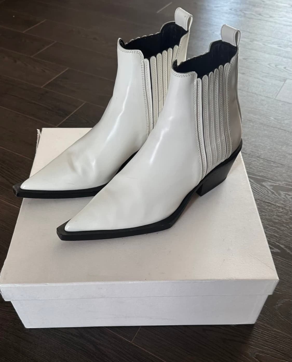 헬무트랭 화이트 앵클부츠 39 상품이미지2