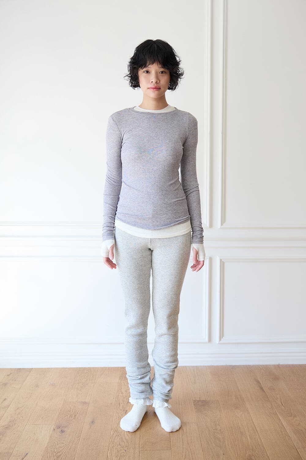 Jolielaide wool warmer leggings (gray) 상품이미지1