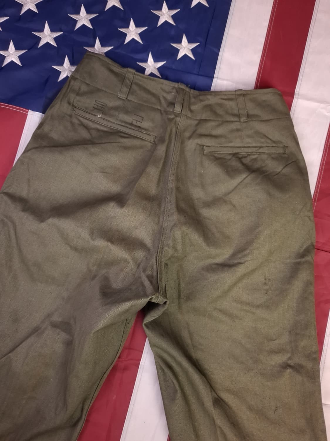 새제품 70's 국군용 HBT 전투복 바지 상품이미지5