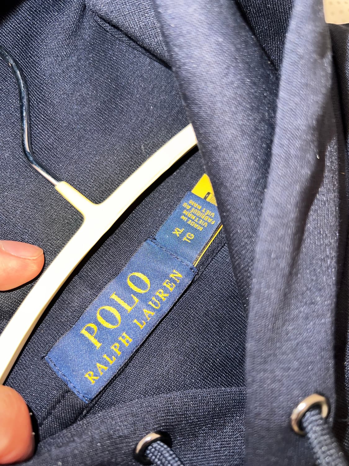 [새상품/XL]폴로랄프로렌 남자 23SS 포니 후드티셔츠 네이비 상품이미지4