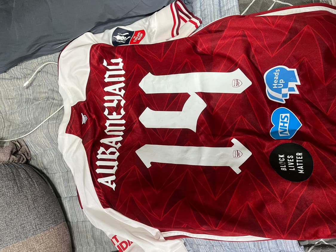 아스날 fa컵 우승 기념 유니폼 오바메앙 XL 상품이미지2