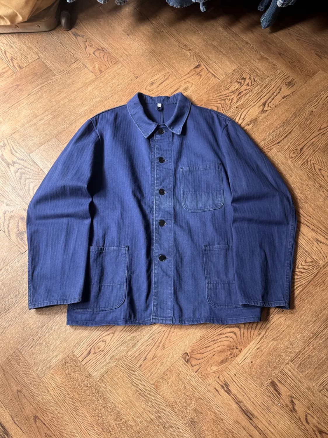 [L]60's 헤링본 몰스킨 프렌치 워크자켓 상품이미지1