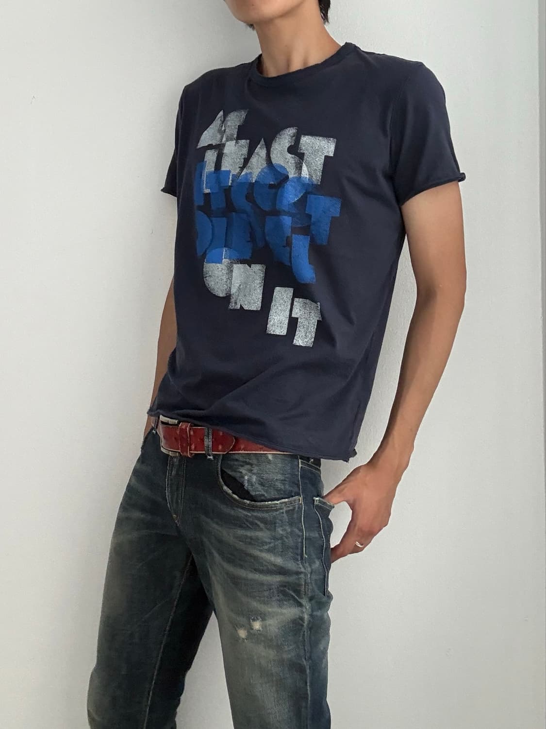 Textured damage diesel short sleeves 상품이미지4