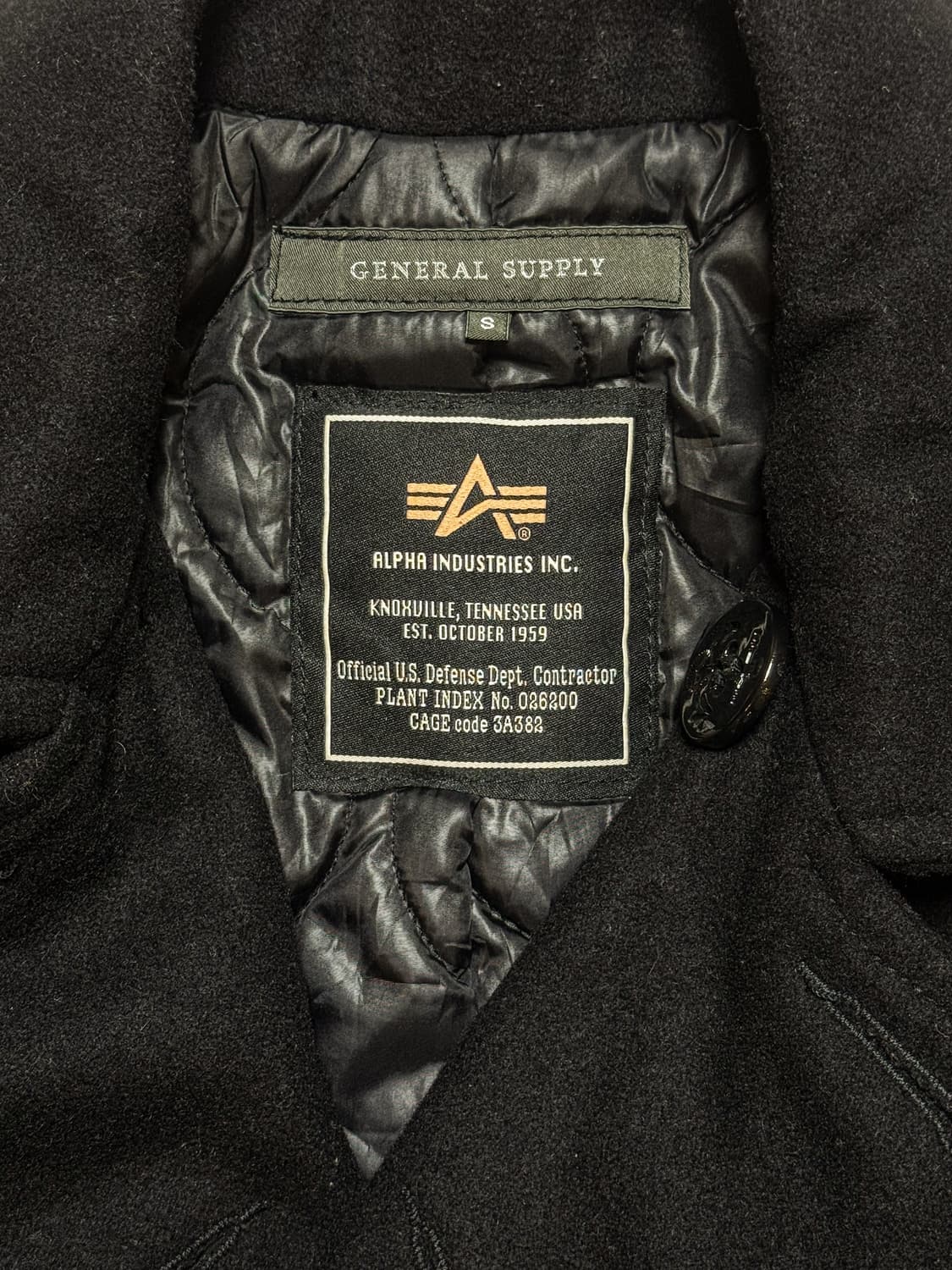 ALPHA INDUSTRIES - 2000‘s 블랙 피코트 상품이미지9