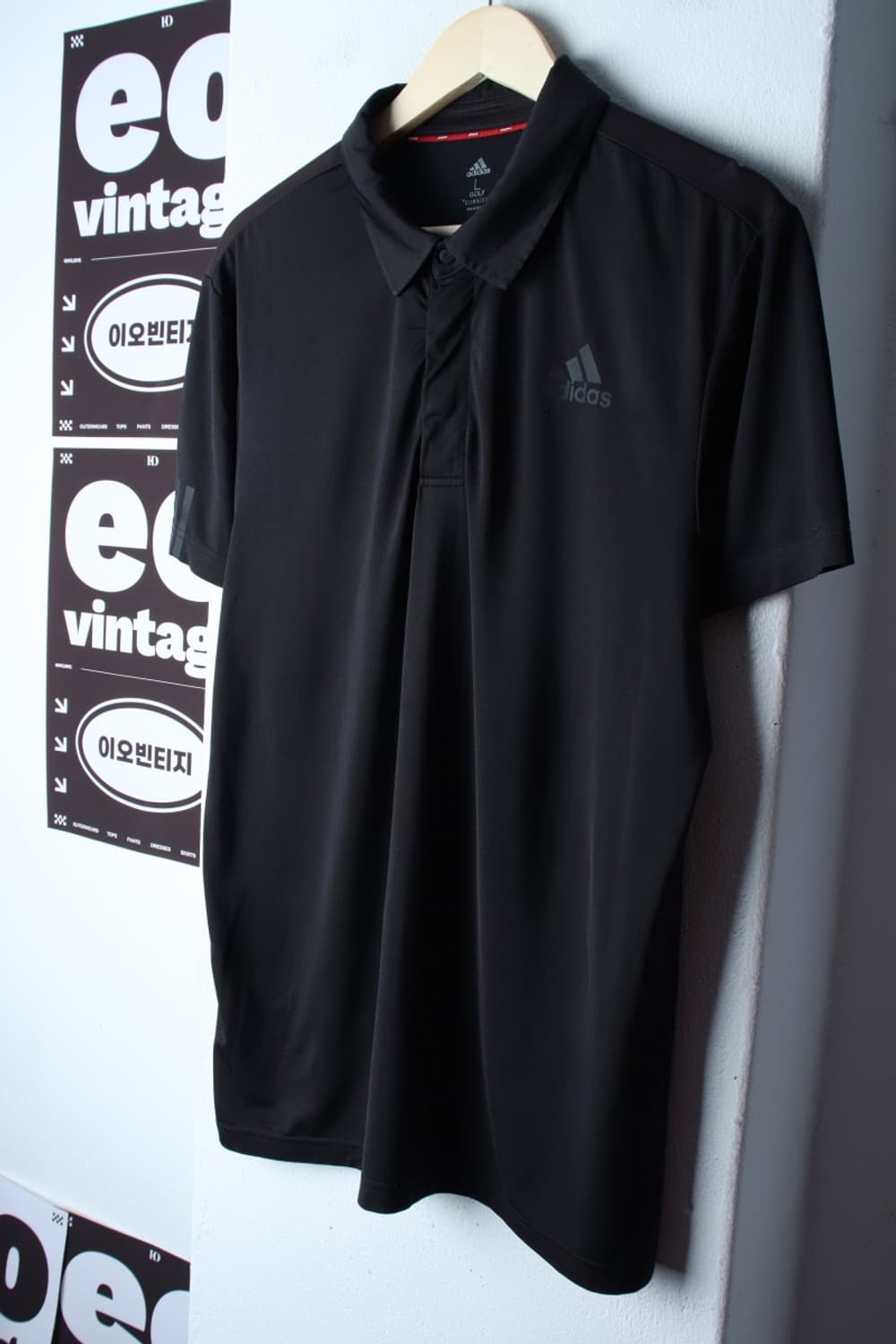 (L-XL) 아디다스 반팔 카라 티셔츠 작은사용감 골프 블랙-H33004 상품이미지1