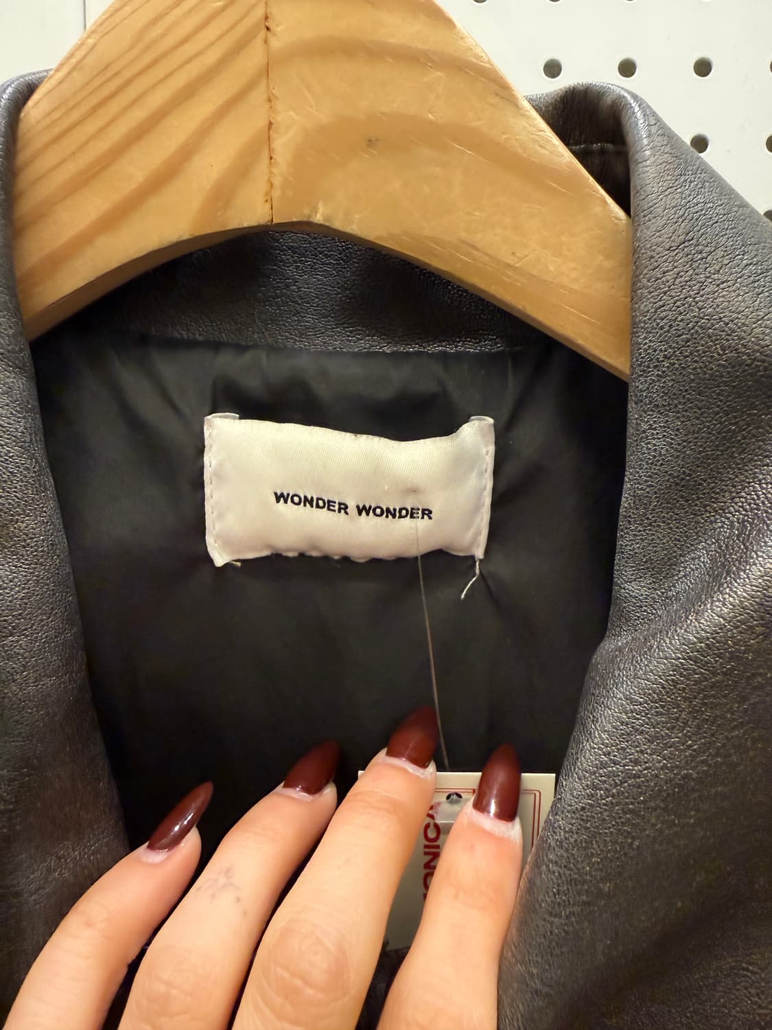 원더원더 빈티지 오버핏 레더 자켓 U1438 상품이미지5