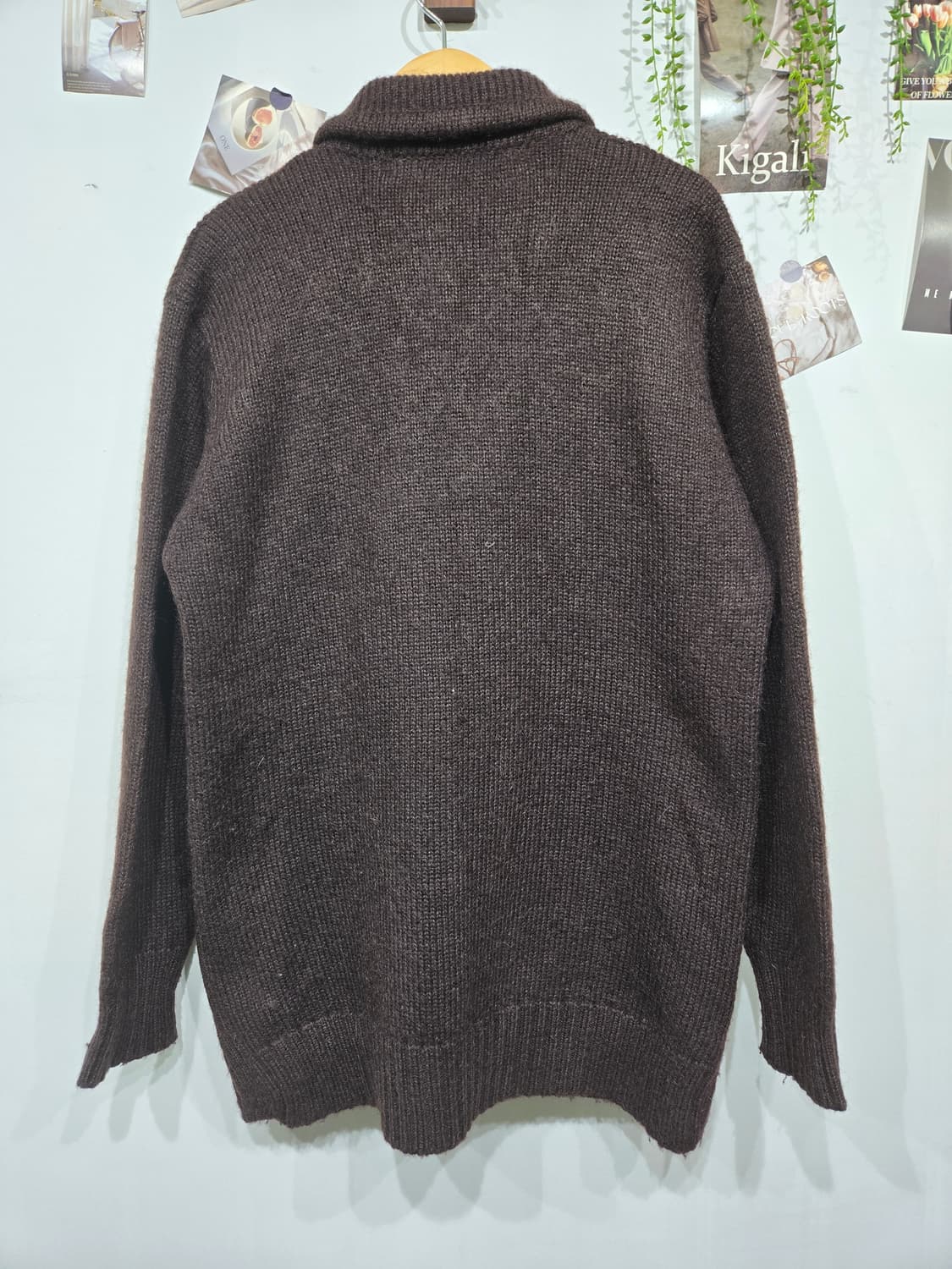 발망 브라운 더블 버튼 니트 가디건 상품이미지4