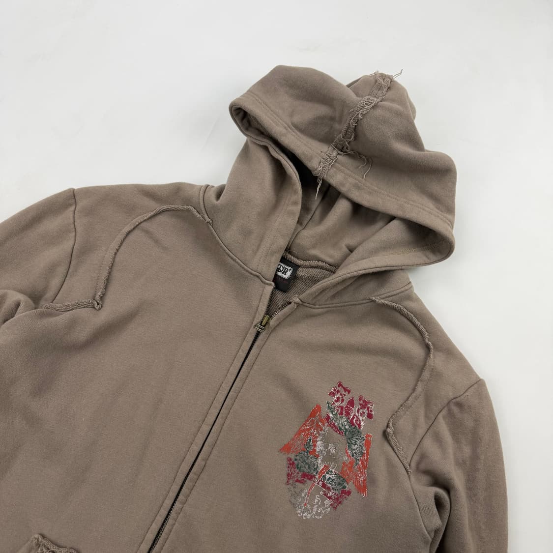 3QR 스컬 프린팅 후드집업 상품이미지2