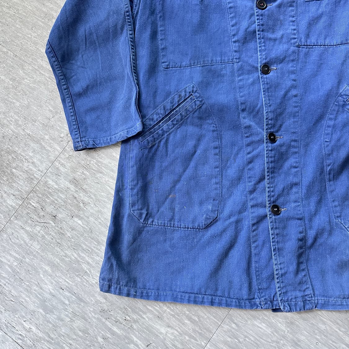 70s 프렌치 워크 자켓 샵코트 MADE IN FRANCE 상품이미지4